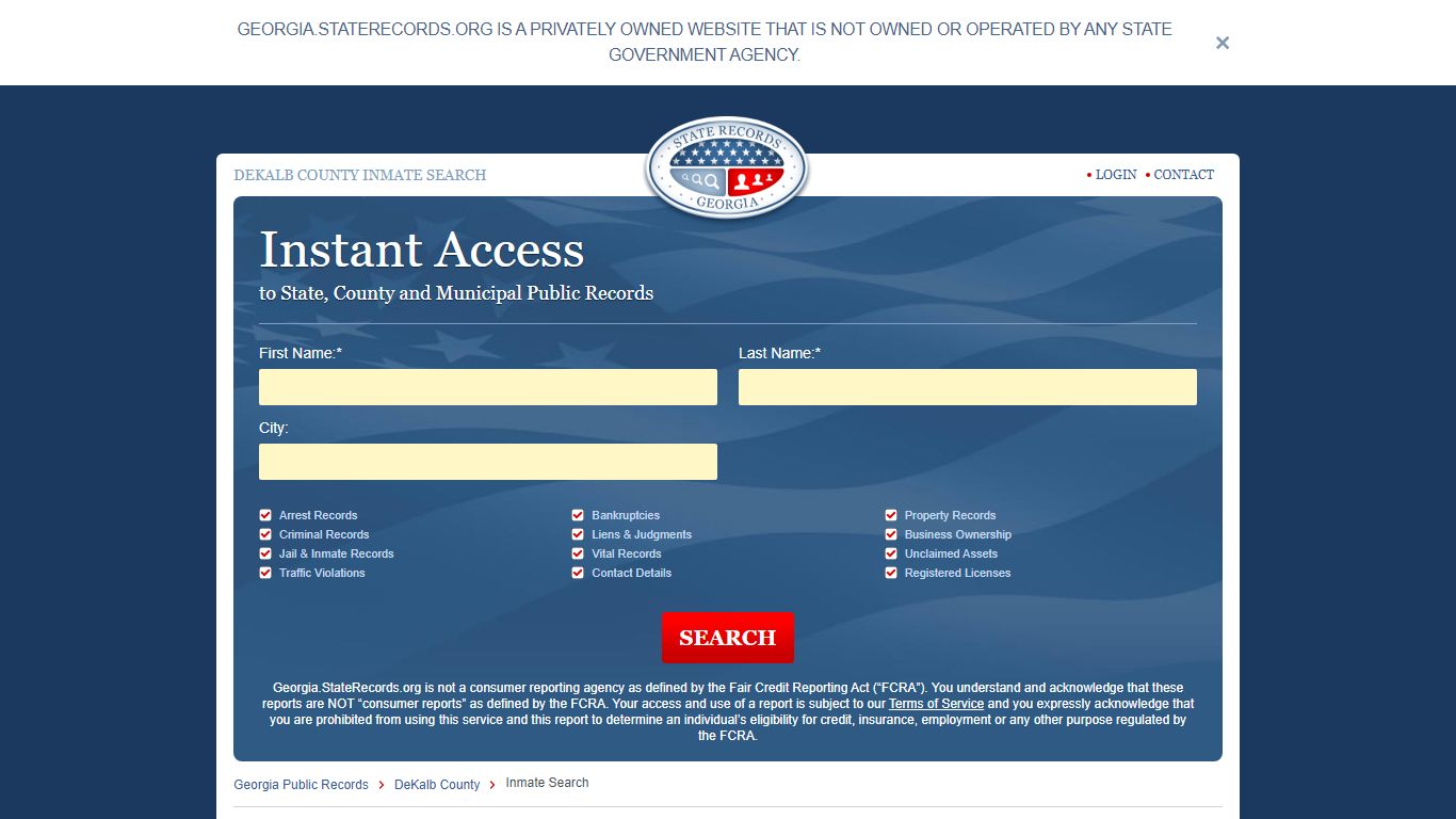DeKalb County, Georgia Inmate Search | StateRecords.org